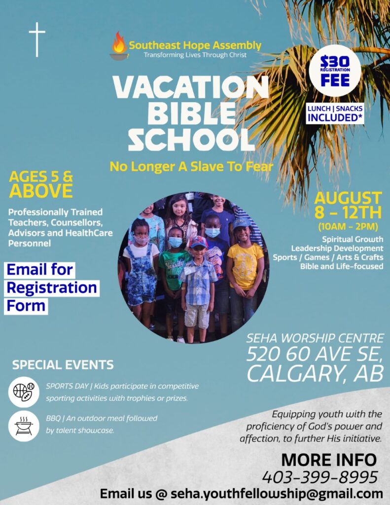 Vacation Bible School Register Today Southeast Hope Assembly